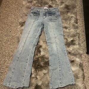 Chic Light Blue Flare Jeans